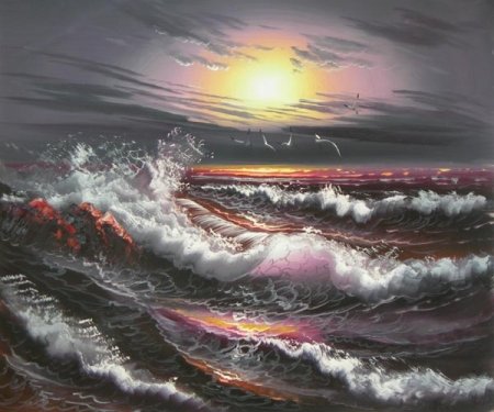 Obraz - Rozbouřené moře