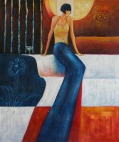 Obraz - Žena s dlouhýma nohama