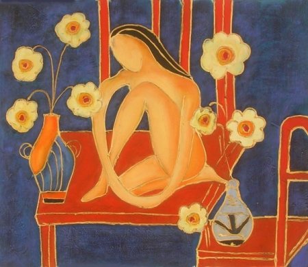 Obraz - Žena v květech