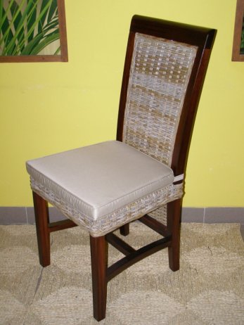 Ratanová jídelní židle Balero-mahagon