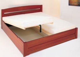 Dřevěná postel Laura u.p. výklop
