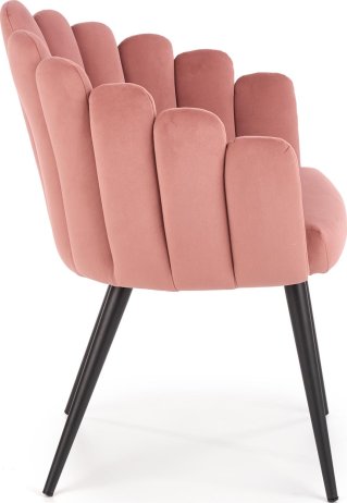Růžová jídelní židle K410