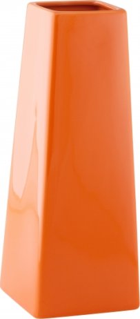 Váza Quadro Cone oranžová 10x27