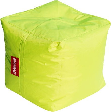 Zářivě limetkový sedací vak BeanBag Cube
