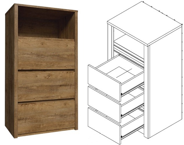 Komoda Montana KS3