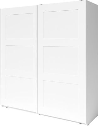 Bílá skříň s posuvnými dveřmi Sedere