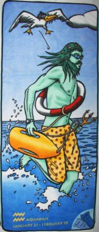 Plážová podložka Zip-Large Aquarius