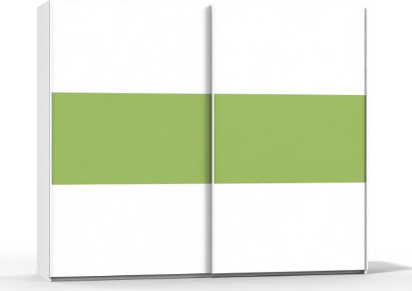 Šatní skříň Rea Houston 6 bílá-zelená