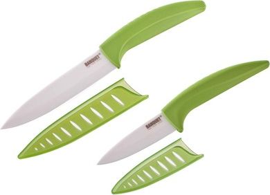BANQUET 2dílná sada keramických nožů GOURMET CERAMIA VERDE