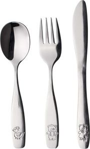 BANQUET 3-dílná sada dětských příborů ANIMALS, leštěná ocel
