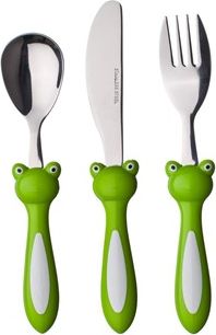 BANQUET 3-dílná sada dětských příborů FROG s plastovou rukojetí