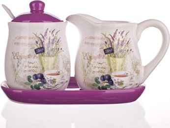 BANQUET 4dSet mléčenka s cukřenkou Lavender,OK