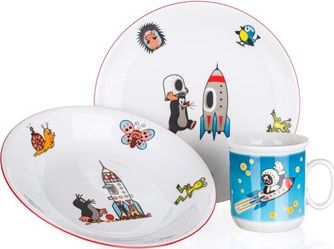BANQUET Dětská jídelní sada KRTEK a raketa, 3 ks
