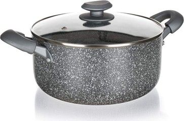 BANQUET Hrnec hliníkový se skl. poklicí 18,8,5 cm GRANITE PR