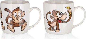 Banquet Hrnek MONKEY 320 ml, assorted