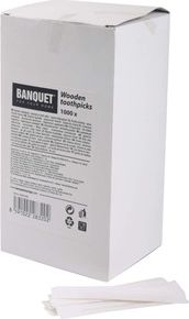 BANQUET Hygienická párátka 2x65 mm - 1000ks v boxu