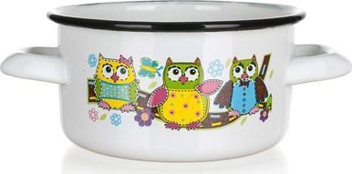 BANQUET Kastrol mini smaltovaný dia 14 cm OWL