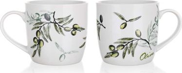 BANQUET Sada keramických hrnků OLIVES 360 ml, 2 ks