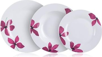 BANQUET Sada talířů PURPLE, 18 ks