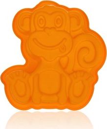 BANQUET Silikonová forma opička 19,5x19,5x4,7cm Culinarie orange