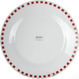 BANQUET Talíř desertní19cm CUBITO RED
