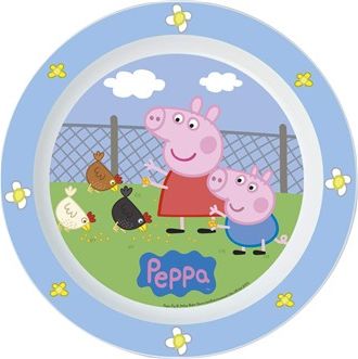 BANQUET Talíř mělký do mikrovlnky PEPPA PIG dia 22x1,5 cm