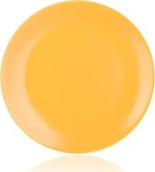 BANQUET Talíř mělký ŽLUTÝ MAT 26,5cm Amande