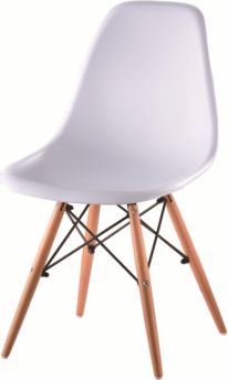 Bílá plastová židle CINKLA 2 NEW