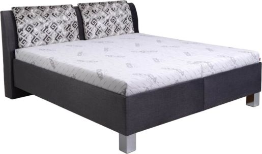 Čalouněná postel Rio Miami, 180x200 cm, nožky chrom, Andora 305-Alfa 16