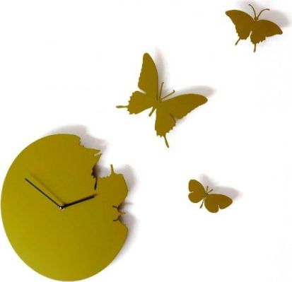 Designové hodiny Diamantini a Domeniconi Butterfly green 40cm