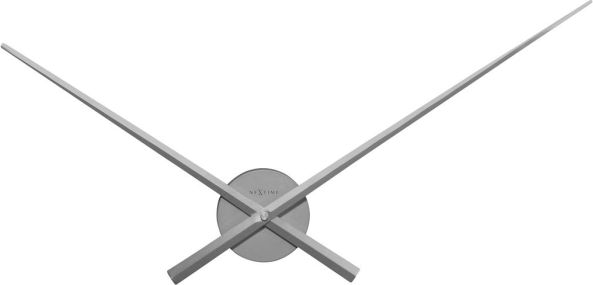 Designové nástěnné hodiny 3118zi Nextime Hands stříbrné 70cm