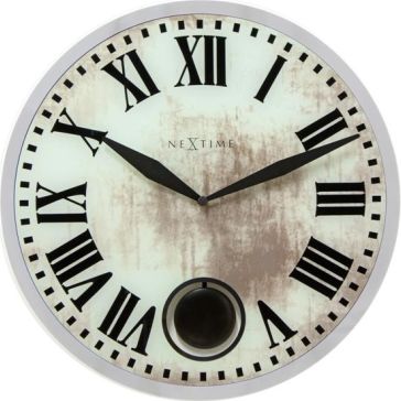 Designové nástěnné kyvadlové hodiny 8162 Nextime Romana 43cm