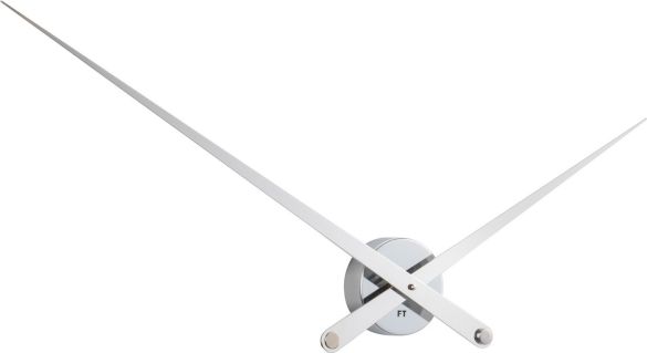 Designové nástěnné hodiny Future Time FT9110WH Hands white 100cm