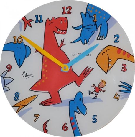 Dětské nástěnné hodiny 8813 Nextime Dino Dance 30cm