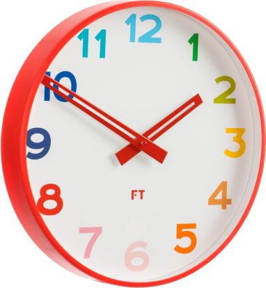 Dětské nástěnné hodiny Future Time FT5010RD Rainbow red 30cm