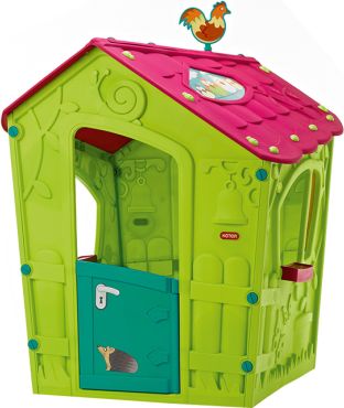 Dětský plastový domeček MAGIC PLAY HOUSE, zelený