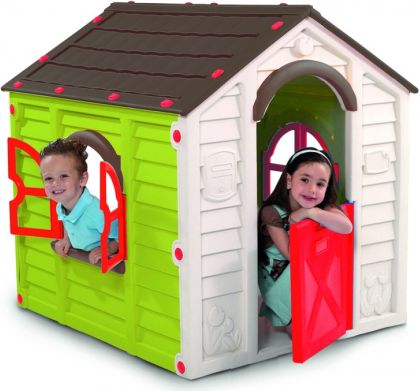 Dětský plastový domeček Rancho Play House, zelený