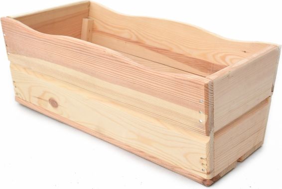 Dřevěný truhlík 44 přírodní