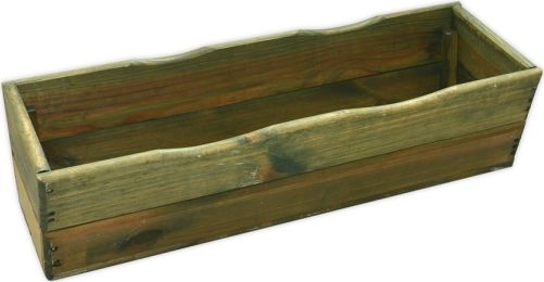 Dřevěný truhlík 44 zelený