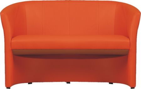 Dvojkřeslo CUBA, ekokůže oranžová