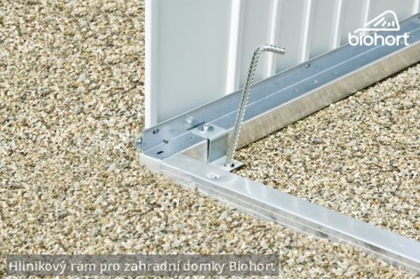 Hliníkový podlahový rám pro zahradní domky HighLine