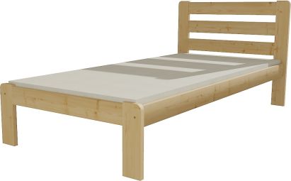 Jednolůžková postel VMK001A, bezbarvý lak