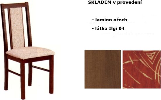 Jídelní židle Hubert, ořech, Ilgi 04