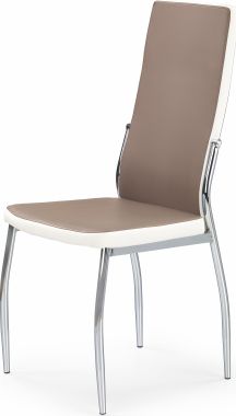 Jídelní židle K210, cappuccino-bílá