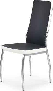 Jídelní židle K210, černo-bílá