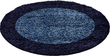 Kusový koberec Life Shaggy 1503 navy kruh