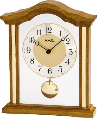 Luxusní dřevěné stolní hodiny 1174/4 AMS 23cm