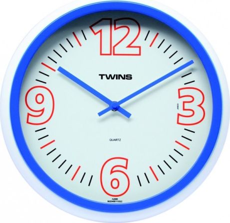 Fotografie Nástěnné hodiny Twins 2896 blue 31cm