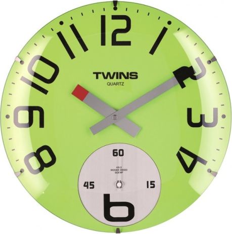 Nástěnné hodiny Twins 363 green 35cm