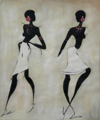 Obraz - Dvě tmavé ženy